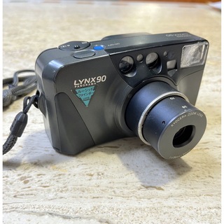 キョウセラ(京セラ)の電池付き KYOCERA LYNX90 フィルムカメラ ブラック(フィルムカメラ)