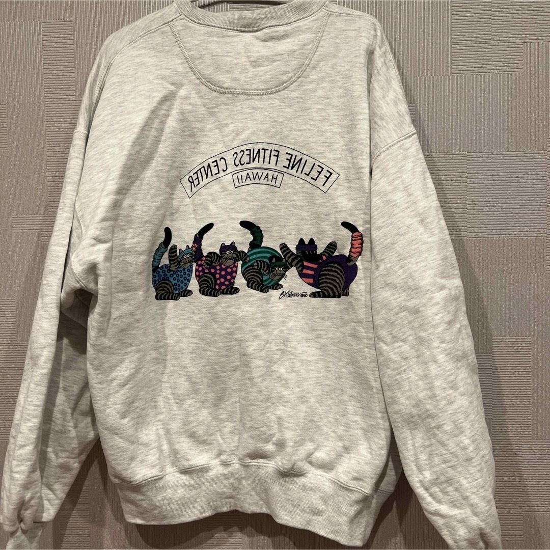 90s USA CRAZY SHIRTクリバンキャット ビンテージ トレーナー