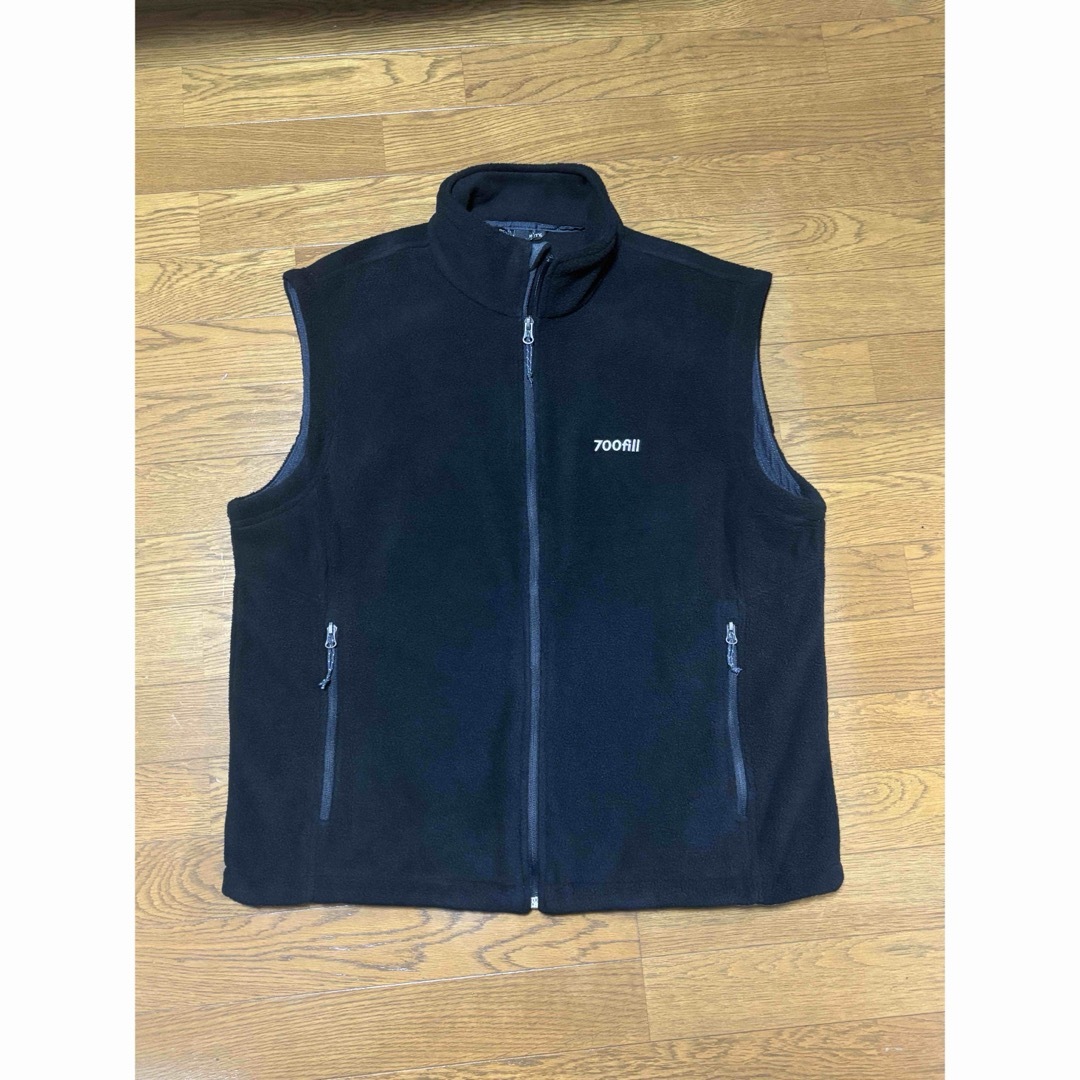 700fill fleece vest フリースベスト L BLACK