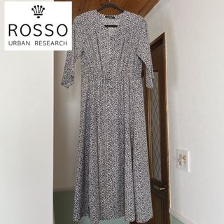 アーバンリサーチロッソ(URBAN RESEARCH ROSSO)の【美品】URBAN RESEARCH ROSSO 2way 小花柄 ワンピース(ロングワンピース/マキシワンピース)