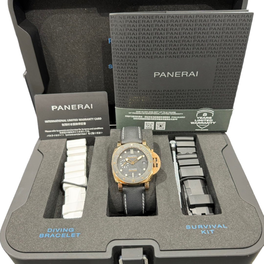 PANERAI(パネライ)の　パネライ PANERAI サブマーシブル ゴールドテック PAM01164 ブラック  K18PG メンズ 腕時計 メンズの時計(その他)の商品写真