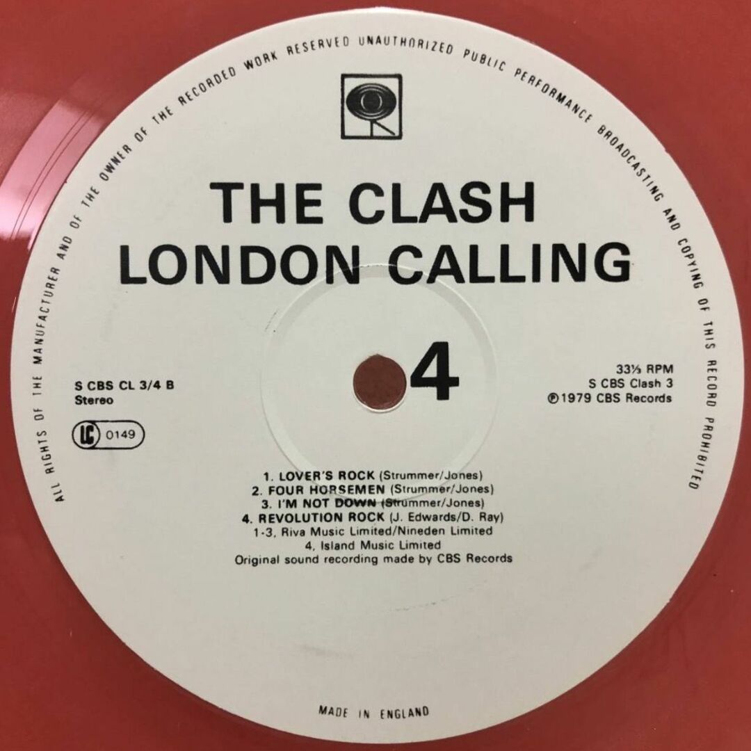 ザ・クラッシュ THE CLASH LONDON CALLING 2LP 7