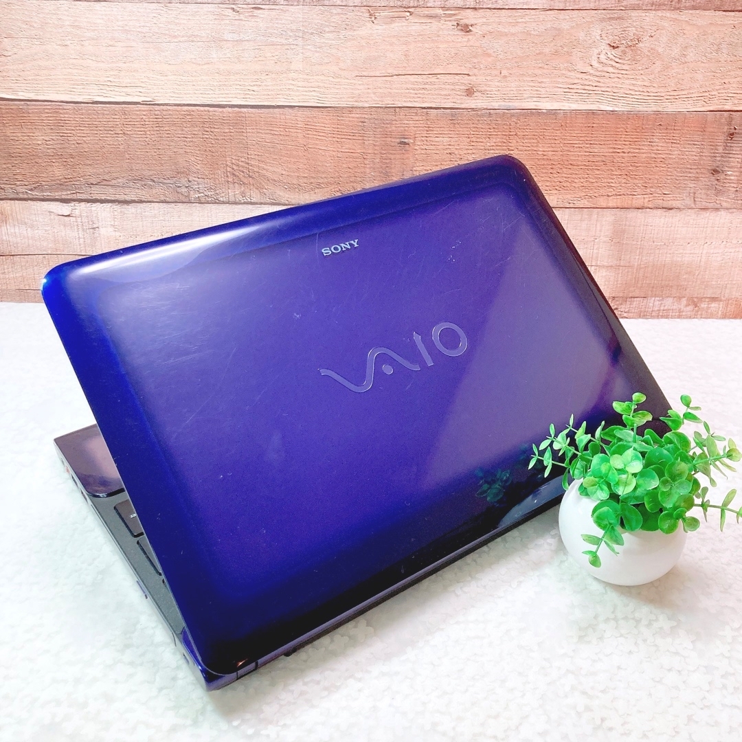 i5✨VAIO❣️ブルーレイ✨大容量750GB❗️青ノートパソコン✨WEBカメラ❣️