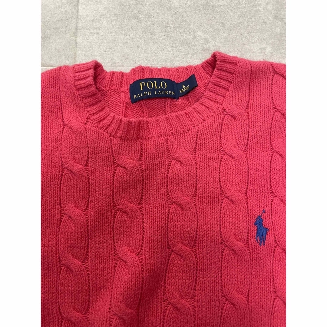 POLO RALPH LAUREN(ポロラルフローレン)のPOLO RALPHLAUREN  コットンケーブルニットセーター レディースのトップス(ニット/セーター)の商品写真