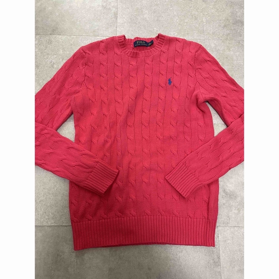 POLO RALPH LAUREN(ポロラルフローレン)のPOLO RALPHLAUREN  コットンケーブルニットセーター レディースのトップス(ニット/セーター)の商品写真