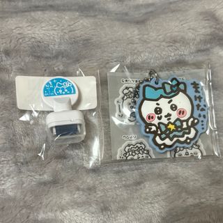 チイカワ(ちいかわ)の超まじかるちいかわ ハチワレ コロコロスタンプ ラバーキーホルダー(キャラクターグッズ)