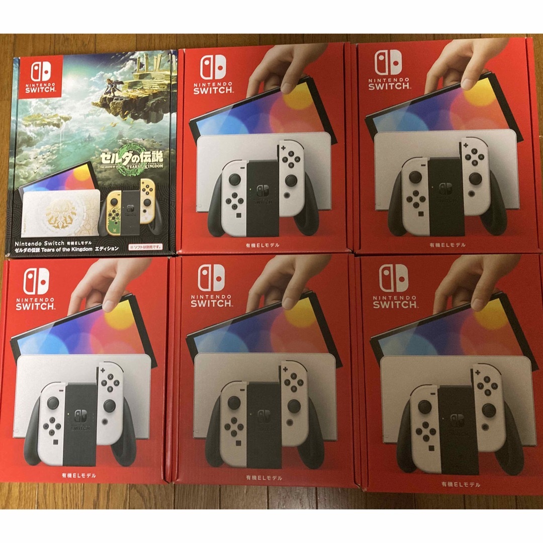 任天堂 Switch スイッチ 有機ELモデル 本体 新品未開封 6台 | フリマアプリ ラクマ