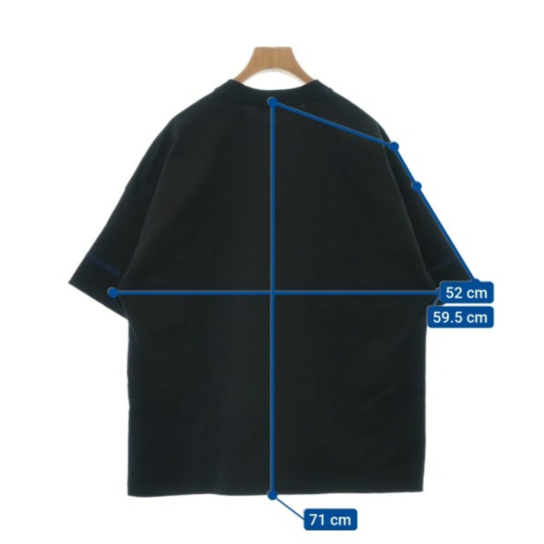 Jil Sander(ジルサンダー)のJIL SANDER ジルサンダー Tシャツ・カットソー S 黒 【古着】【中古】 メンズのトップス(Tシャツ/カットソー(半袖/袖なし))の商品写真