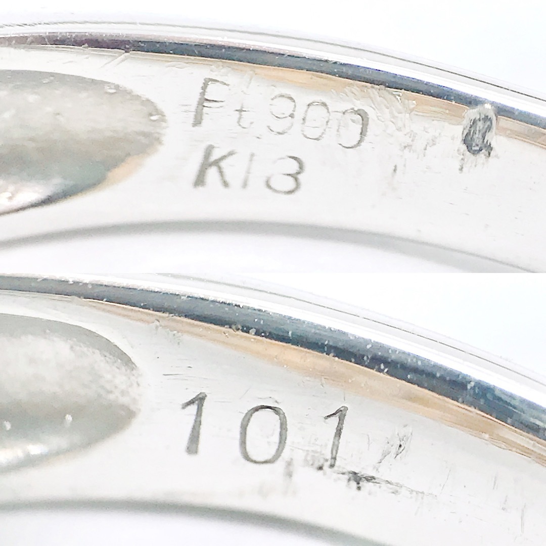 1.01ct エメラルドカット ハーフエタニティ ダイヤモンドリング 1ctUP レディースのアクセサリー(リング(指輪))の商品写真