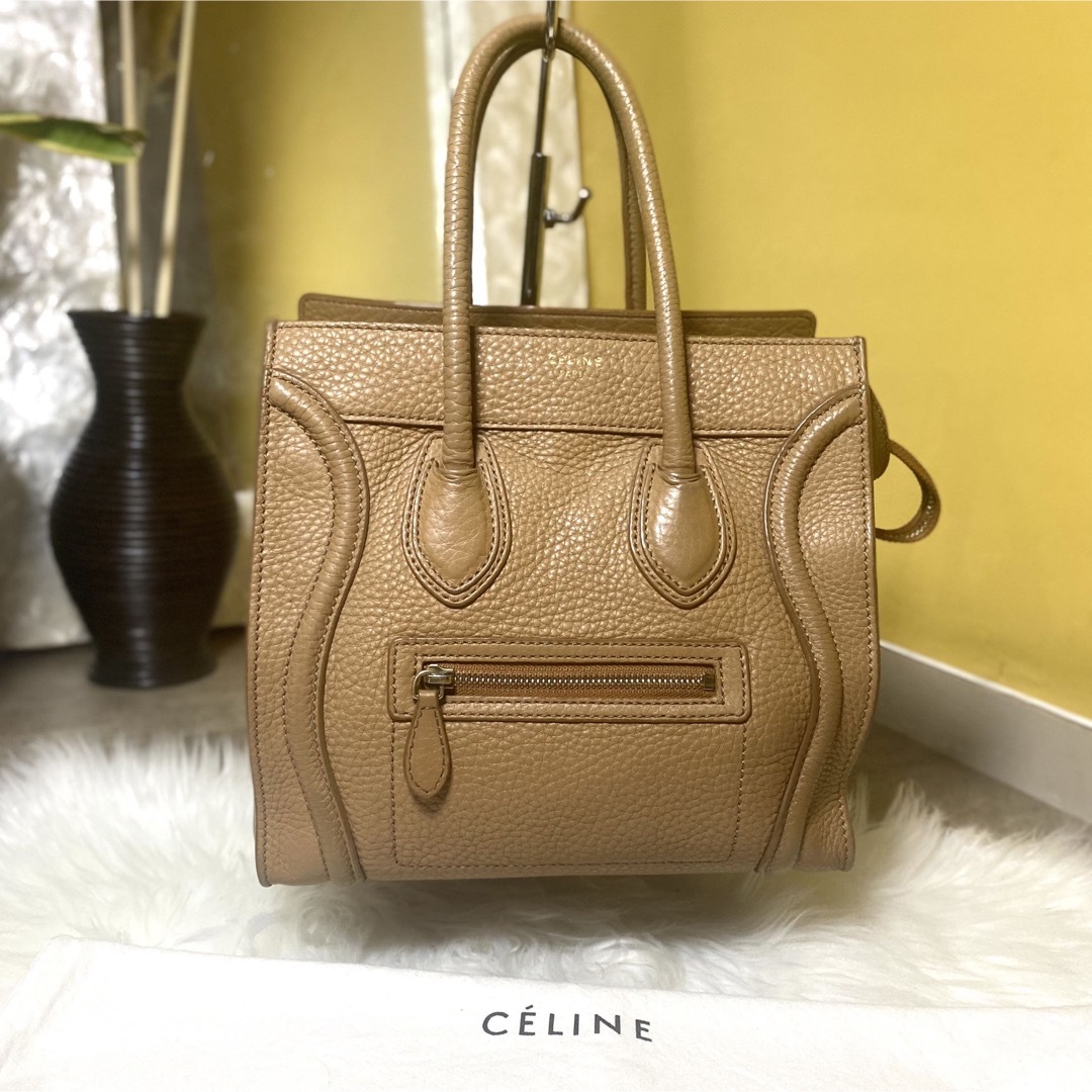 セリーヌ CELINE ラゲージマイクロショッパー ハンドバッグ レデ