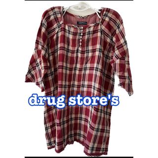 ドラッグストアーズ(drug store's)のdrugstore's ドラッグストアーズ チュニック チェック ワンピース(チュニック)