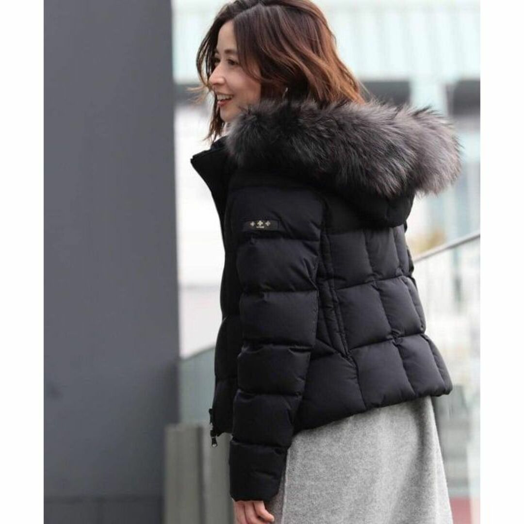 新品 タトラス AVECI ファー ダウン サイズ3 黒 22AW-