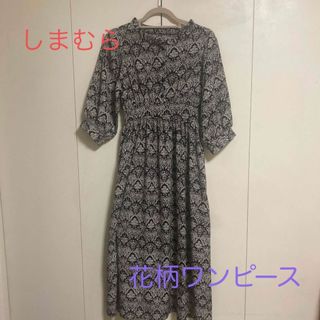 シマムラ(しまむら)のしまむら　花柄ワンピース　Lサイズ(ロングワンピース/マキシワンピース)