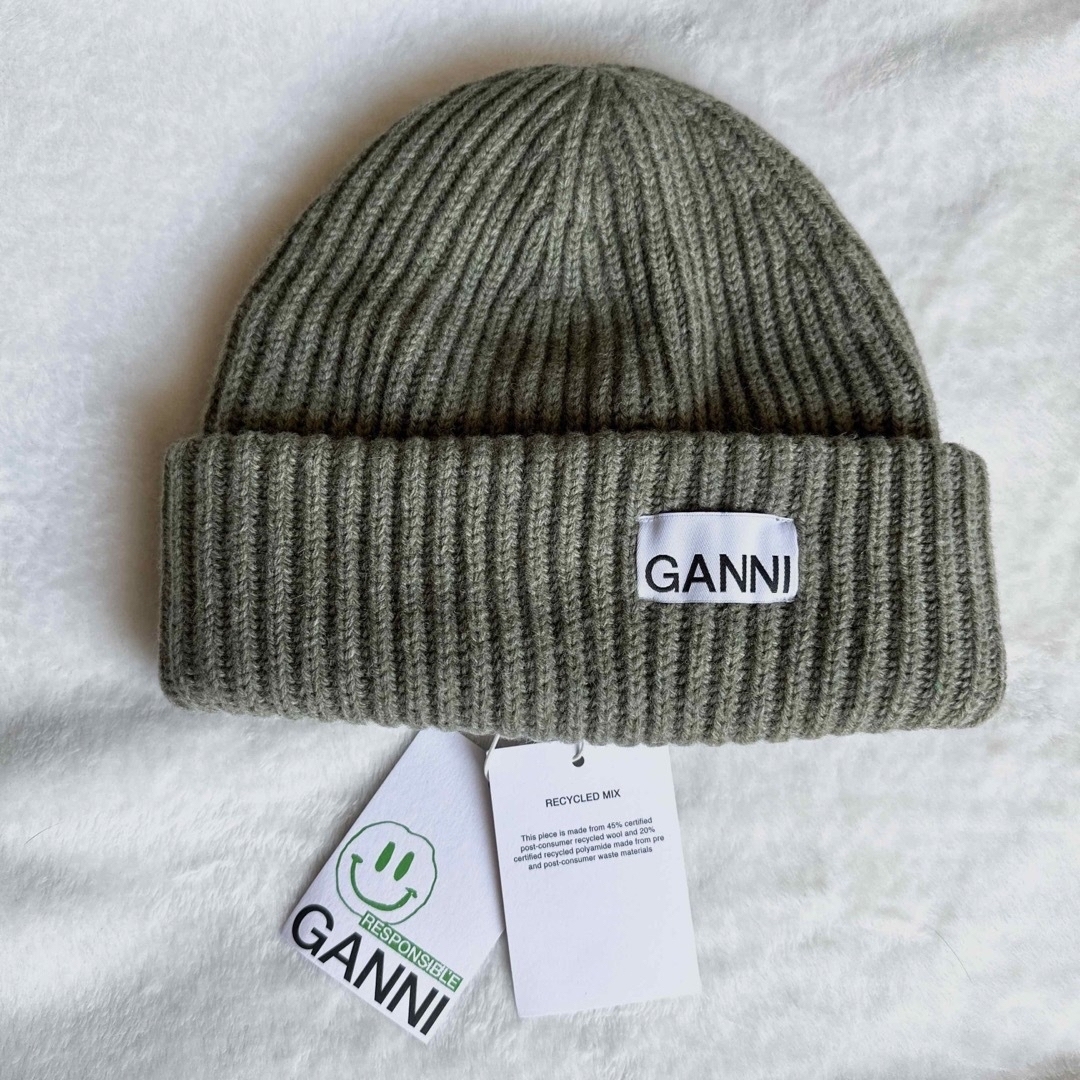 GANNI ガニー ニット帽 新品の通販 by SSWW｜ラクマ