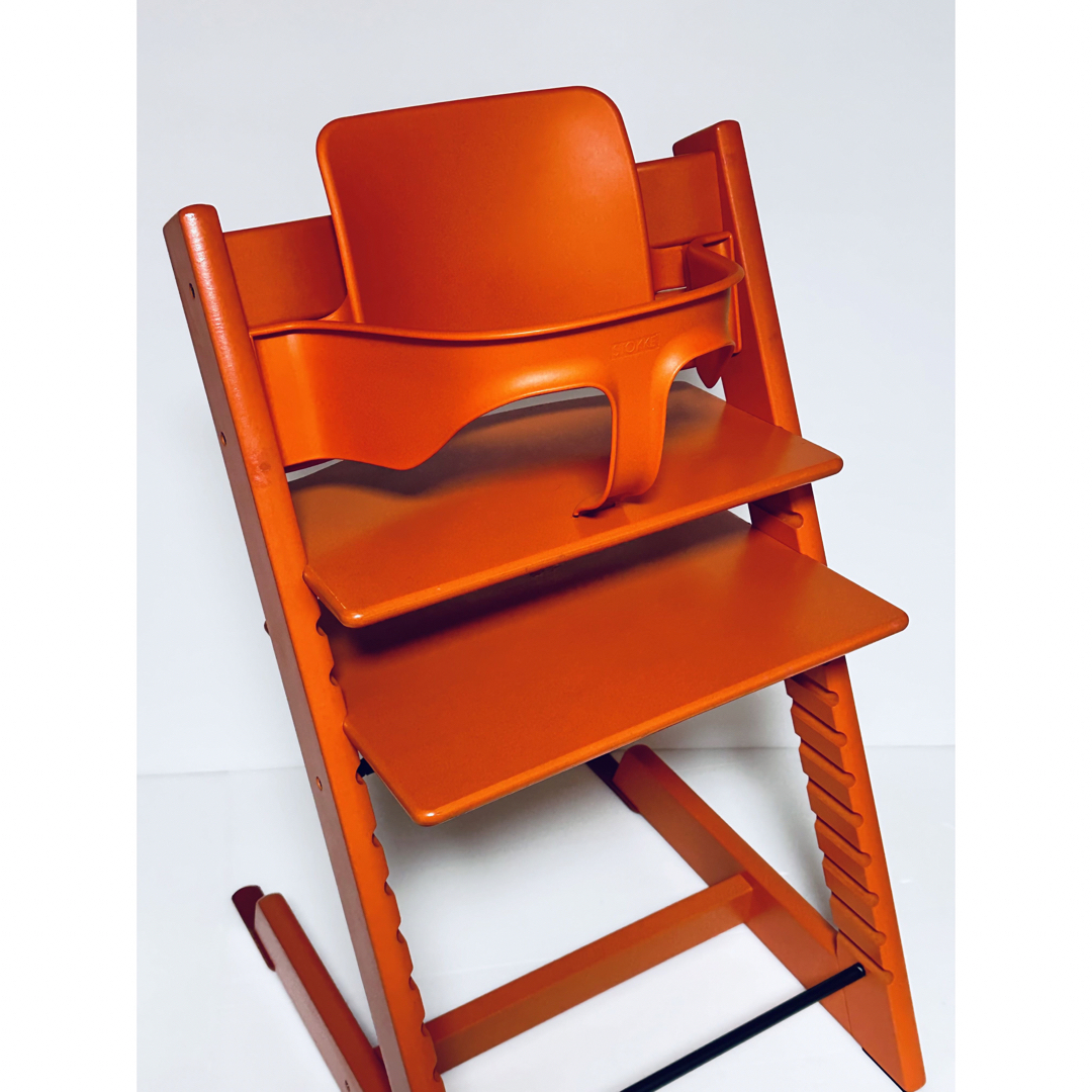 Stokke(ストッケ)の【美品・フルセット・絶版人気色】（534）ストッケ  トリップトラップ キッズ/ベビー/マタニティの寝具/家具(その他)の商品写真