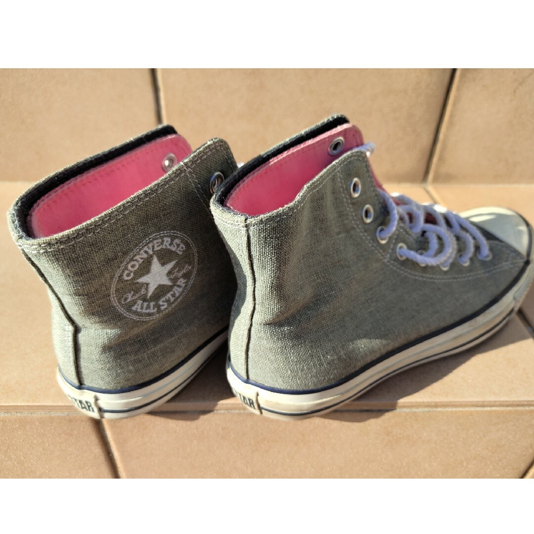 ALL STAR（CONVERSE）(オールスター)の最終値下げ◆CONVERSE◆コンバース◆ハイカット◆サイズ7◆グレー＆ピンク◆ メンズの靴/シューズ(スニーカー)の商品写真