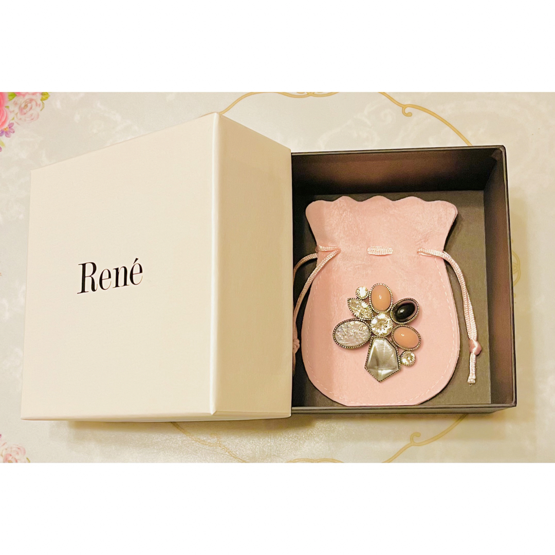 René - Rene ルネブローチ Reneブローチ ブローチ 未使用に近い 美品の