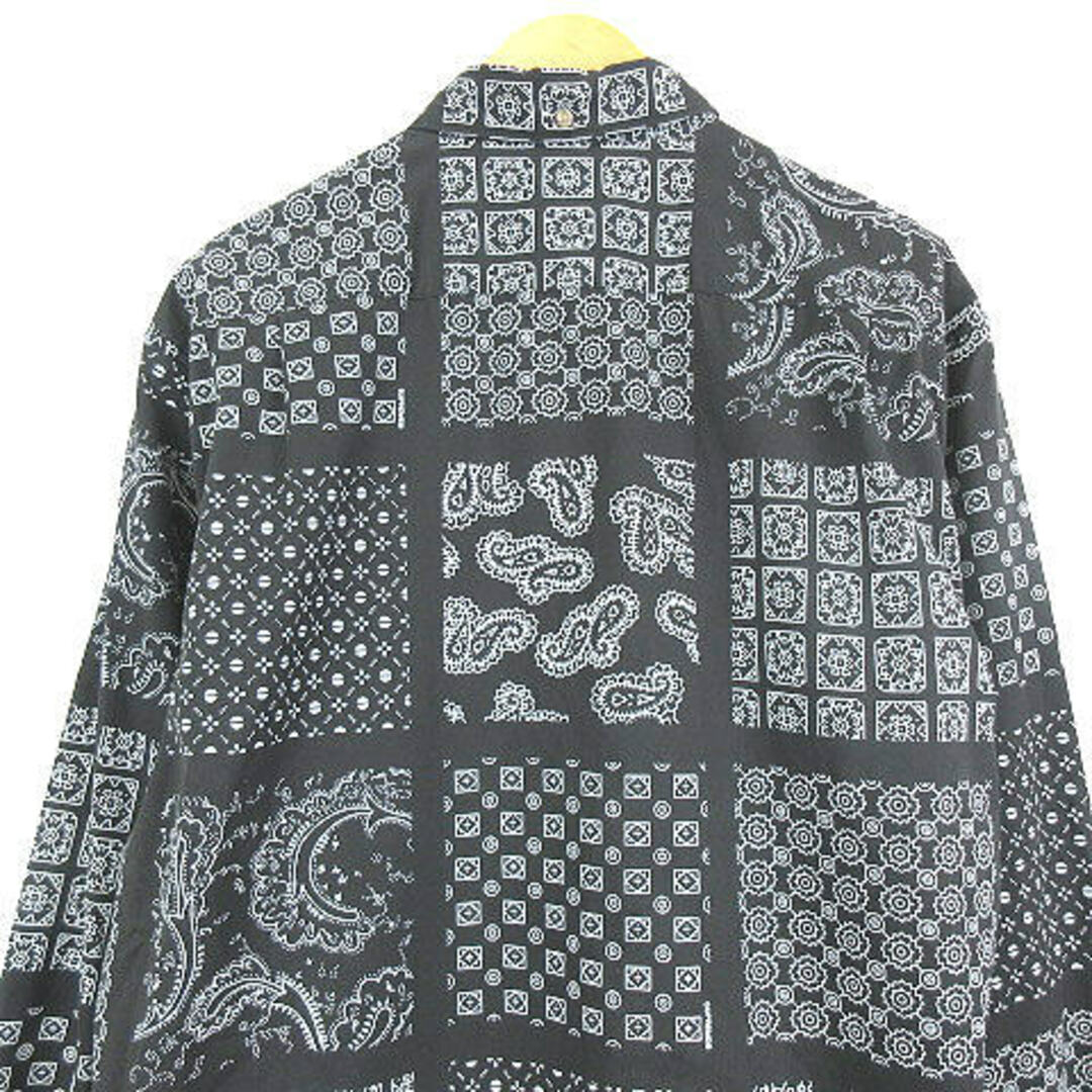 supreme paisley grid shirt black シュプリーム