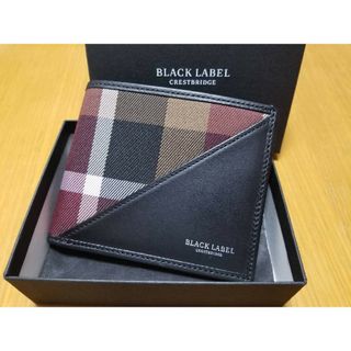 新品 袋付き☆ ブラックレーベル クレストブリッジ 二つ折り 財布 バーバリー