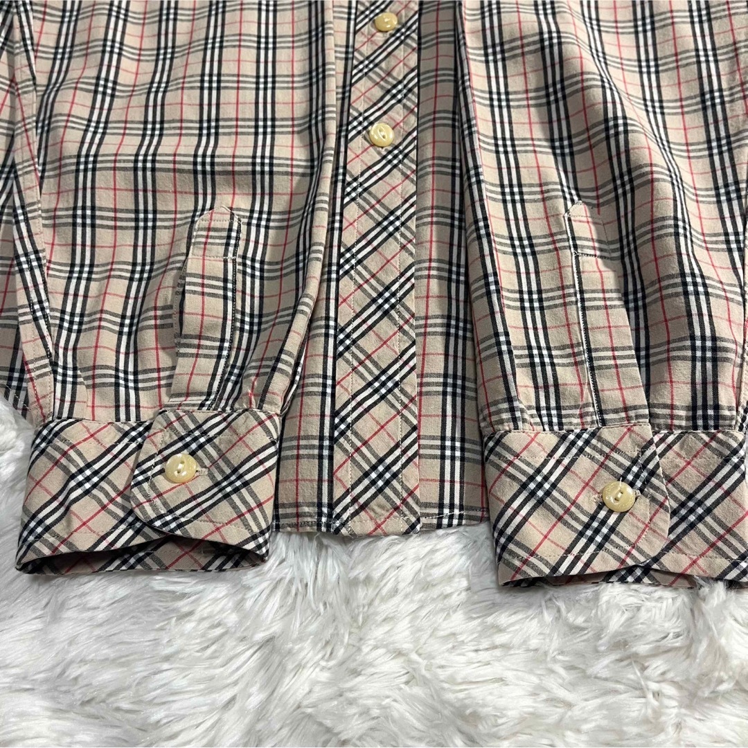 BURBERRY - 【Burberry /美品】長袖シャツ【ノバチェック/ホースロゴ