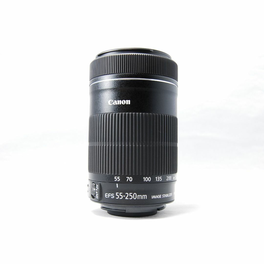 Canon(キヤノン)のCanon EF-S 55-250mm F4-5.6 IS STM 望遠レンズ スマホ/家電/カメラのカメラ(レンズ(ズーム))の商品写真