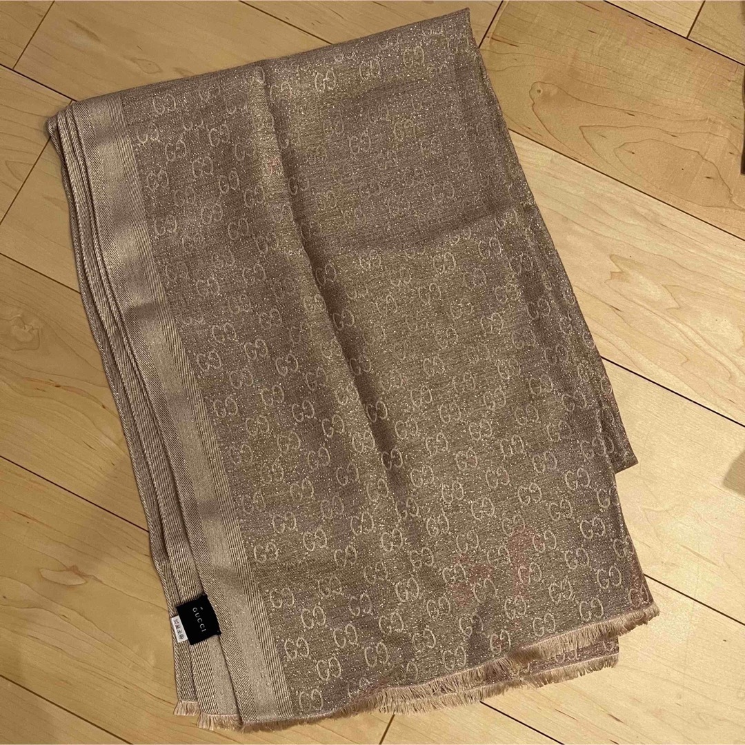 GUCCI グッチ 大判ストール ラメ入り | フリマアプリ ラクマ
