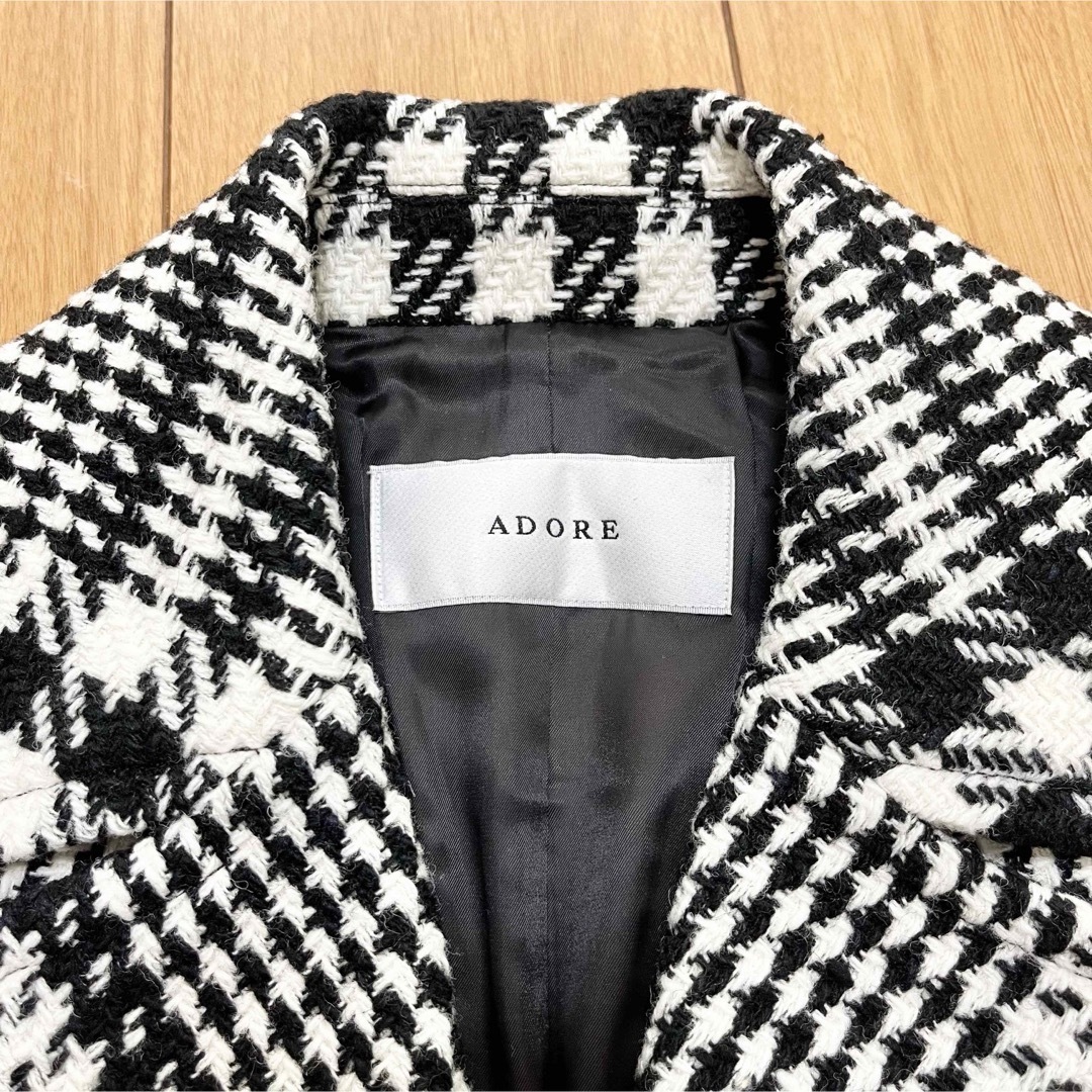 ADORE - 新品未使用 アドーア ADORE ビックチェックコート 36の通販 by