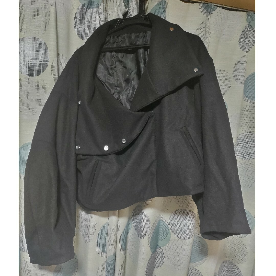 ANAP(アナップ)のメルトンスタンドカラーショートジャケット　ブラック　アナップ　ANAP レディースのジャケット/アウター(その他)の商品写真