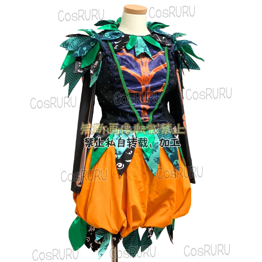 Dハロ 仮装 スプーキーBoo 橙かぼちゃダンサー 衣装＋装飾品 スプブ-