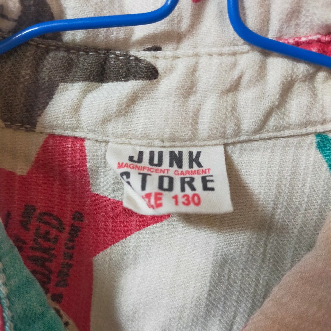 JUNK STORE(ジャンクストアー)の【130】ジャンクストア★星柄★カジュアル★長袖シャツ★JUNKSTORE キッズ/ベビー/マタニティのキッズ服男の子用(90cm~)(ブラウス)の商品写真