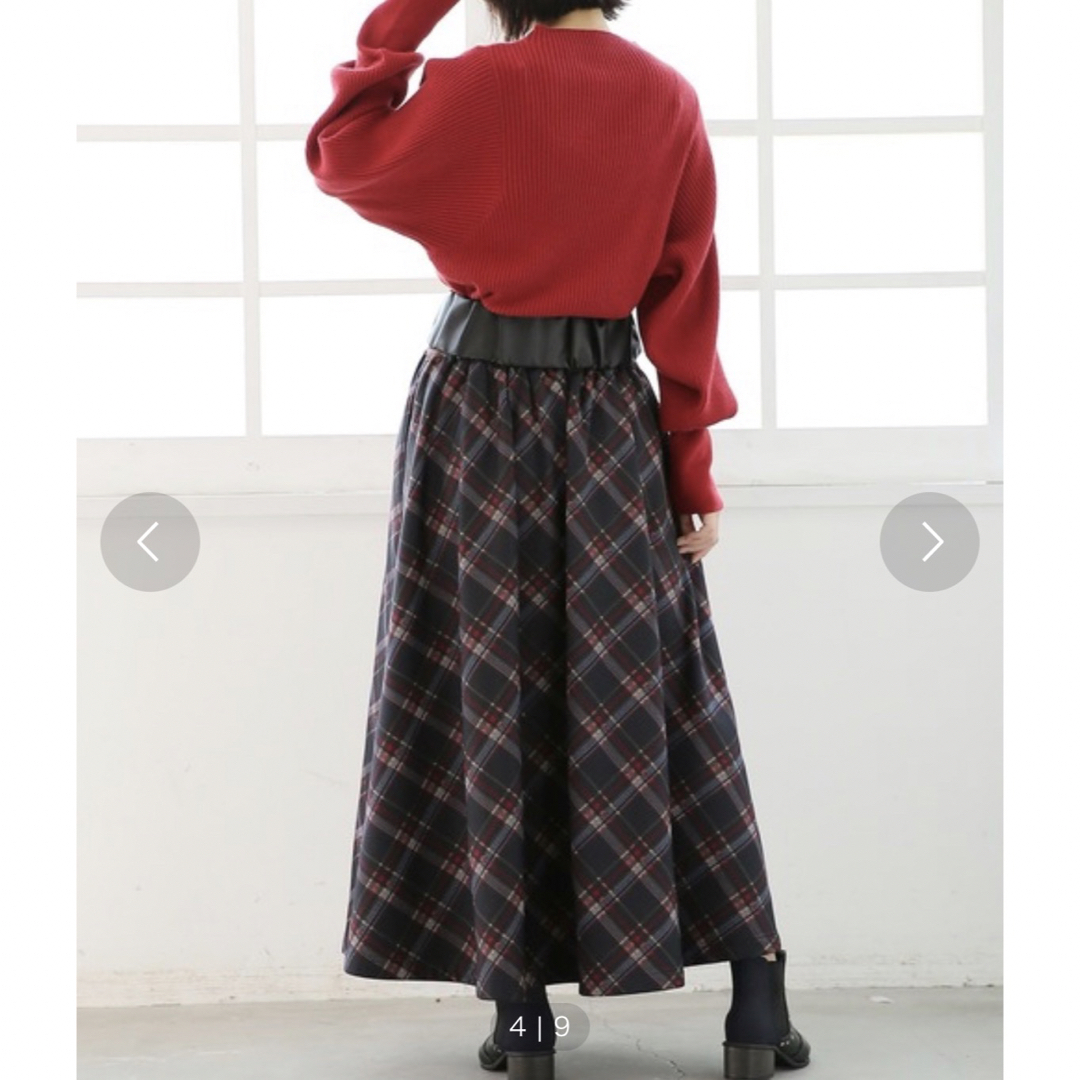 osharewalker(オシャレウォーカー)のn'OrLABEL 裏起毛スカート レディースのスカート(ロングスカート)の商品写真