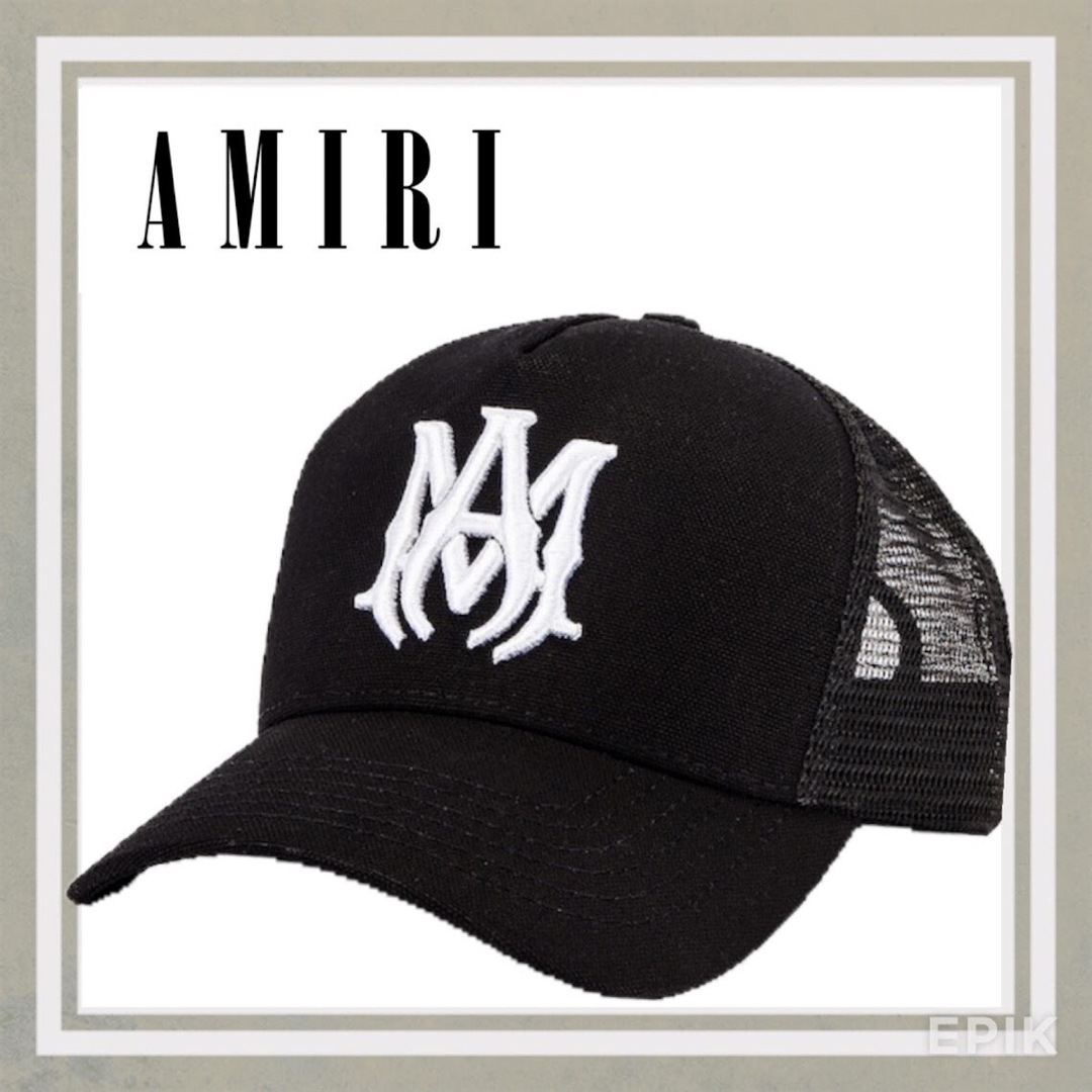 AMIRI アミリ コットンキャンバス トラッカーキャップ メッシュ