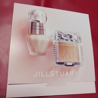 ジルスチュアート(JILLSTUART)のジルスチュアートのパウダーファンデーション(パフ付き・色番200)と美容液化粧下(サンプル/トライアルキット)