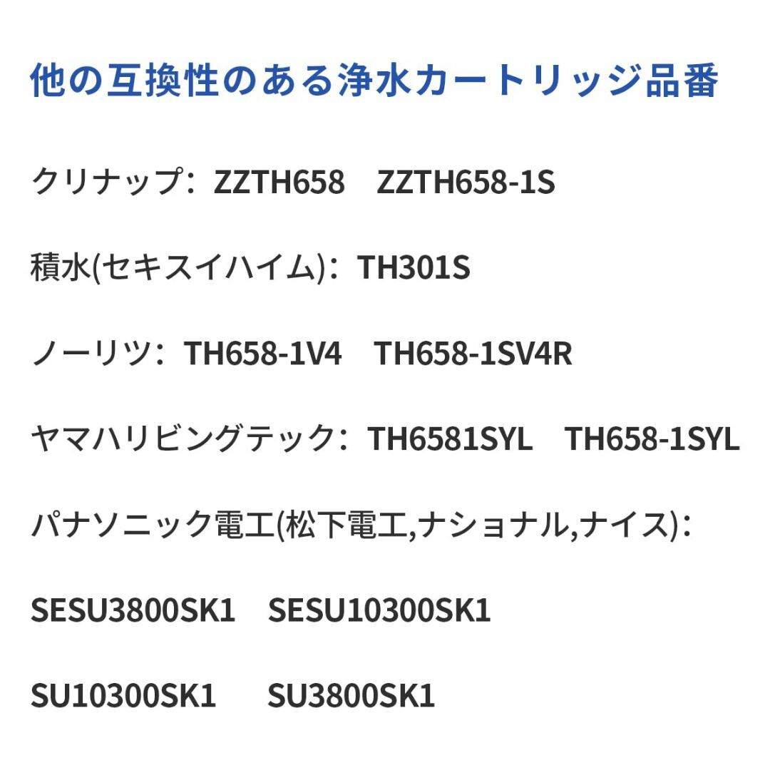 TH658-3 浄水カートリッジ 交換用 高性能 タイプ th658 浄水器機能の