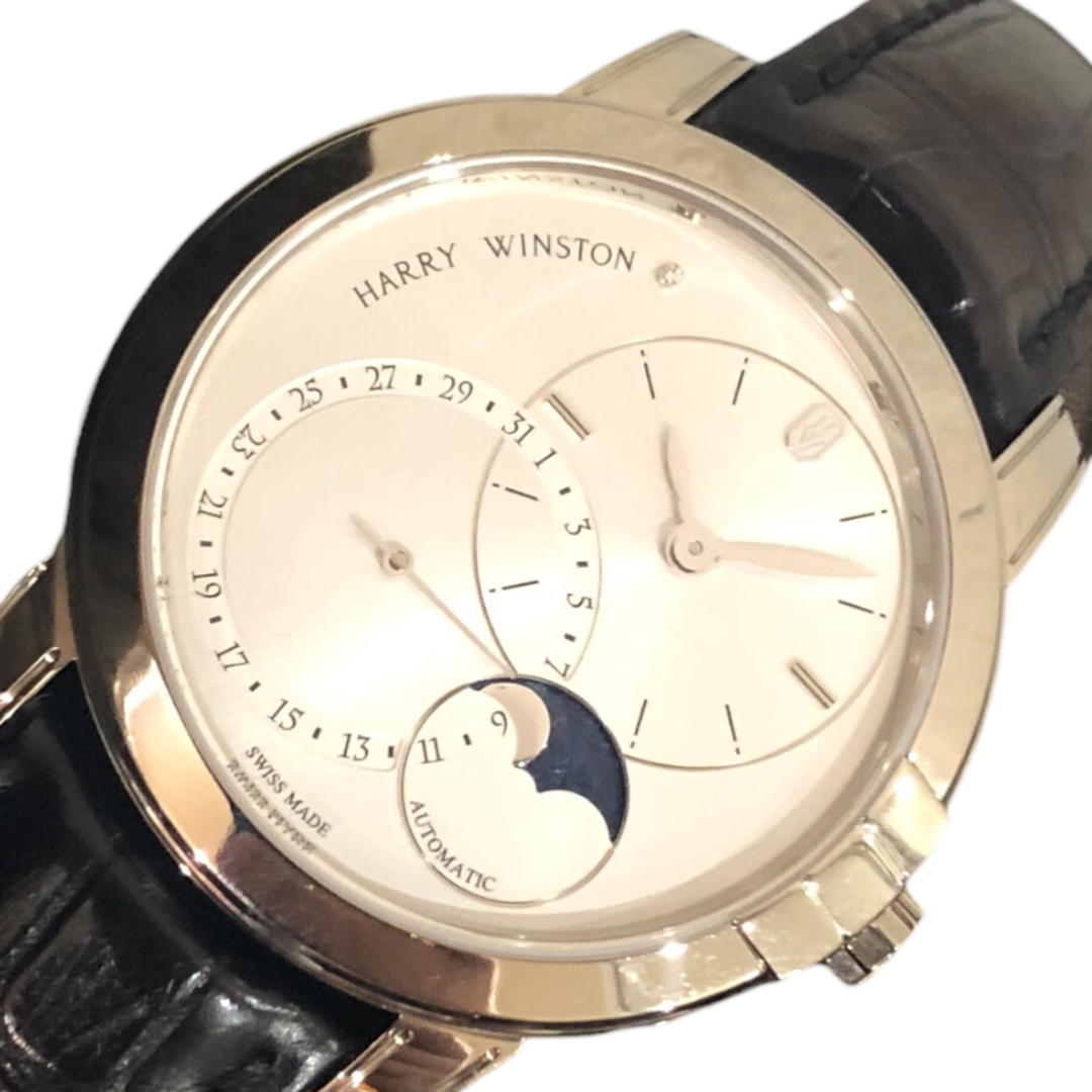 HARRY WINSTON(ハリーウィンストン)の　ハリーウィンストン HARRY WINSTON ミッドナイトデイトムーンフェイズ MDAMP42WW003 シルバー K18ピンクゴールド メンズ 腕時計 メンズの時計(その他)の商品写真