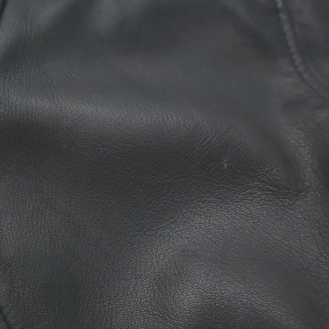 AKM contemporary シープスキン レザー ライダースジャケット Sの通販
