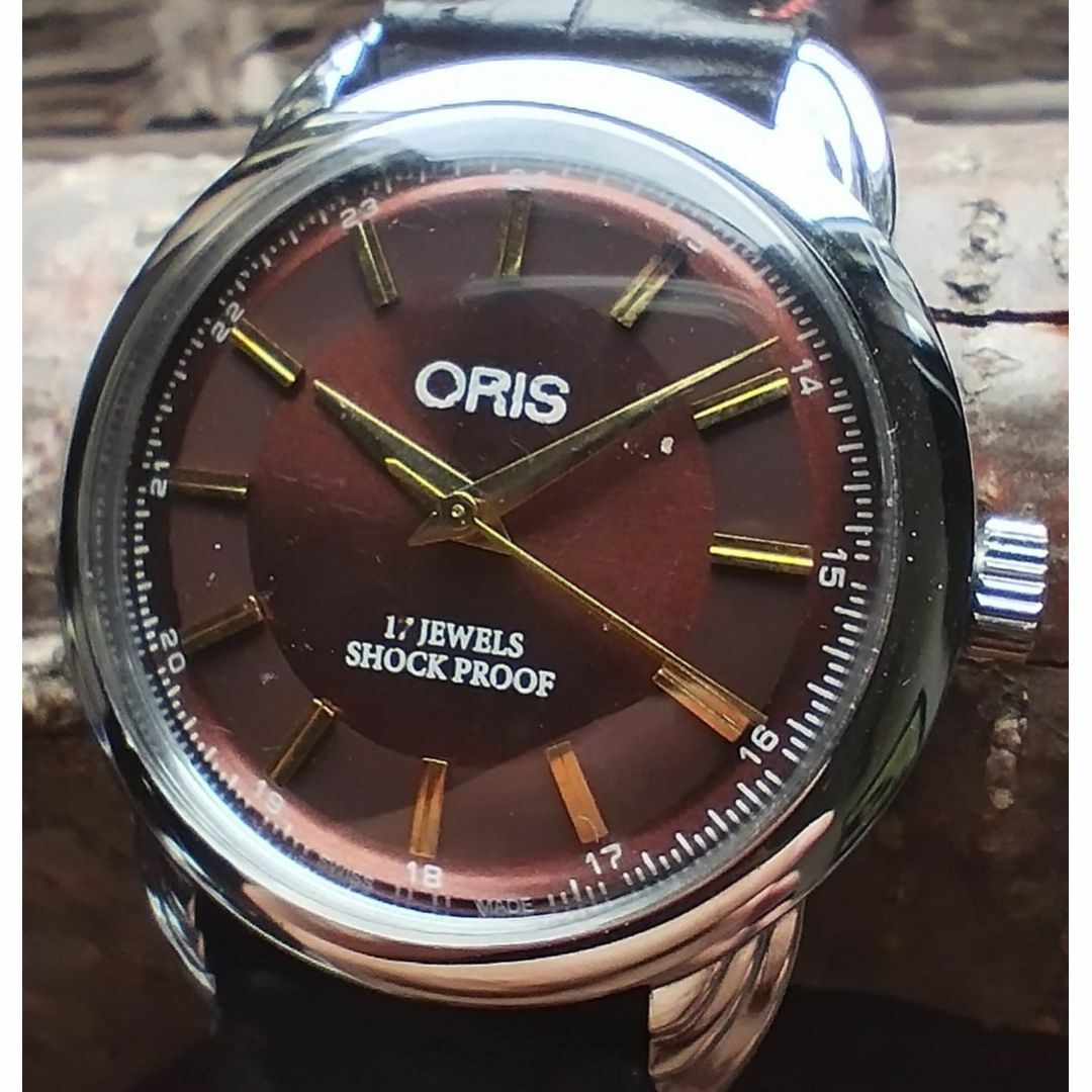 ●美品！●オリス■ORIS 手巻き機械式ヴィンテージメンズ腕時計アンティーク即納