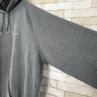 NIKE ナイキ パーカー プルオーバー 刺繍 IRVINE 裏起毛 紺 L