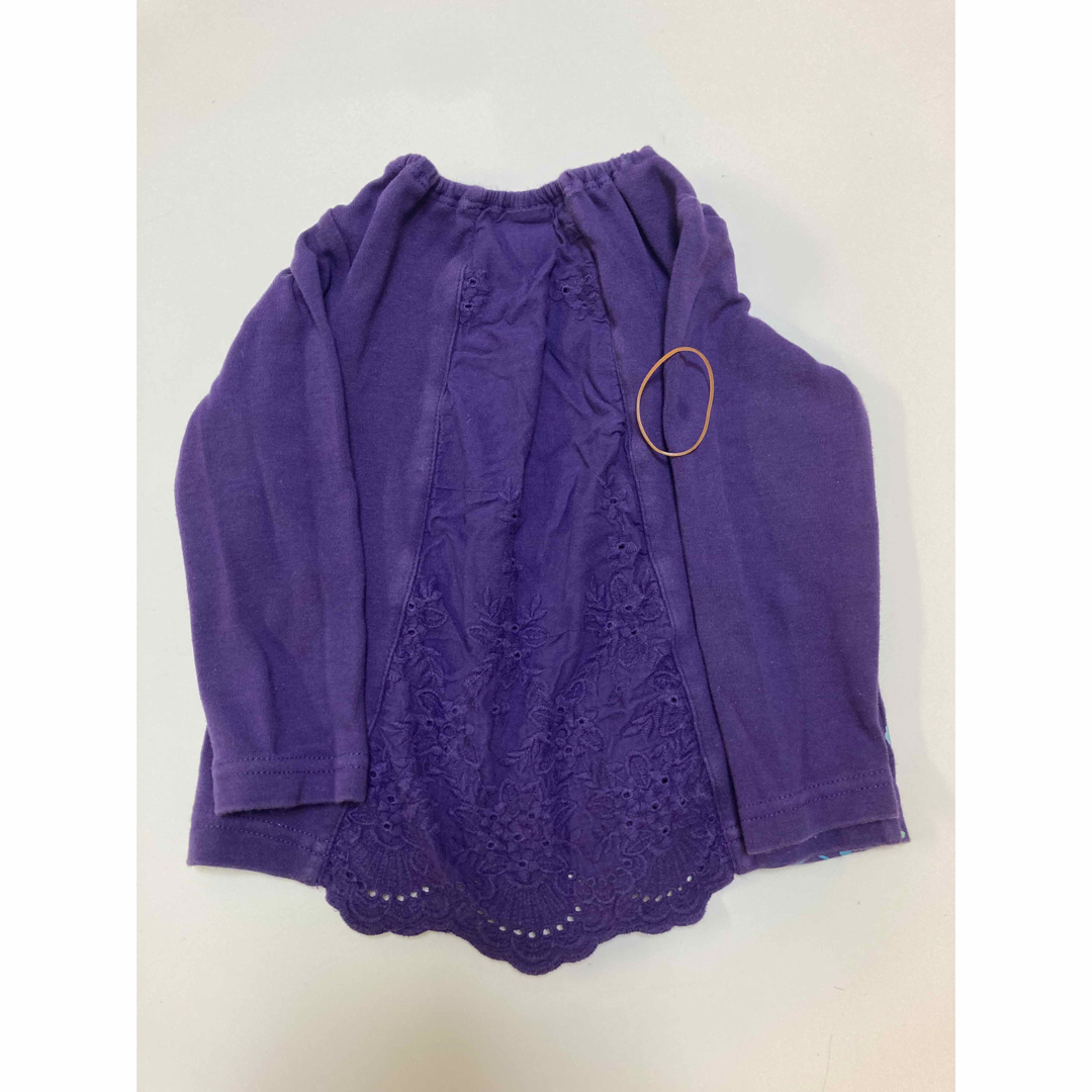 ANNA SUI mini(アナスイミニ)のANNA SUI MINI 紫 90センチ　長袖　Tシャツ キッズ/ベビー/マタニティのキッズ服女の子用(90cm~)(Tシャツ/カットソー)の商品写真