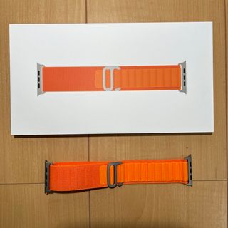 アップル(Apple)の【超美品】Apple Watch  アルパインループ オレンジ M 純正(その他)