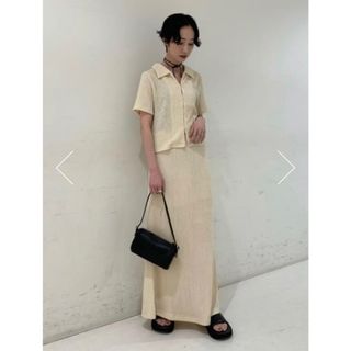 マウジー(moussy)のSTRECH CRAPE シャツ&スカート セットアップ(セット/コーデ)