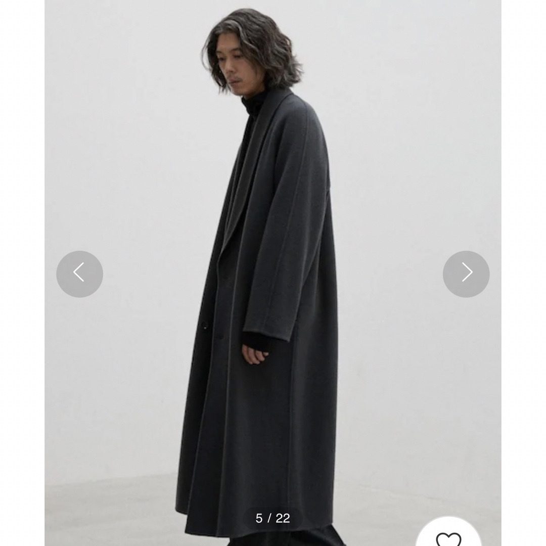 おすすめネット 140s 【LIDNM】Super SHAWL COAT CAPE COLLAR ステン