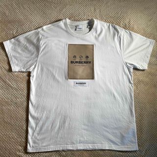 バーバリー(BURBERRY)のBurberry ロゴパッチ　Tシャツ　ホワイト　SPサイズ　リカルドティッシ(Tシャツ/カットソー(半袖/袖なし))