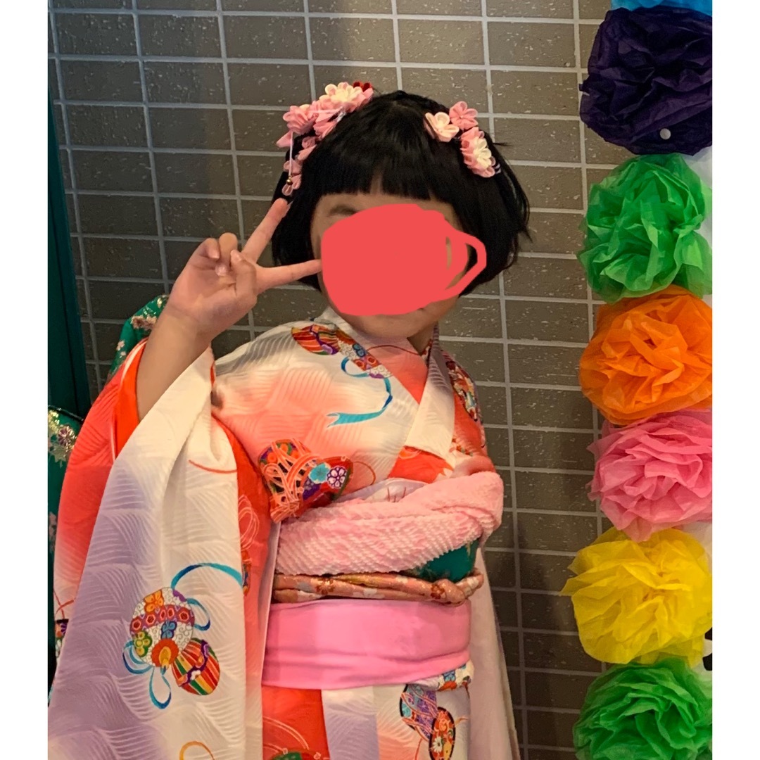 髪飾り キッズ/ベビー/マタニティのキッズ服女の子用(90cm~)(和服/着物)の商品写真