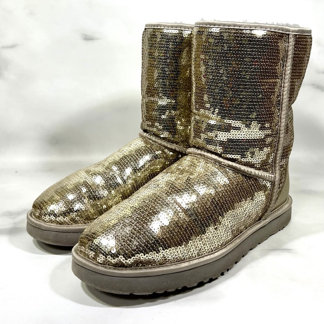 レア美品】UGG Classic sarkles スパンコールブーツ銀27.5-