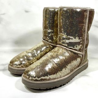 【レア美品】UGG Classic sarkles スパンコールブーツ銀27.5