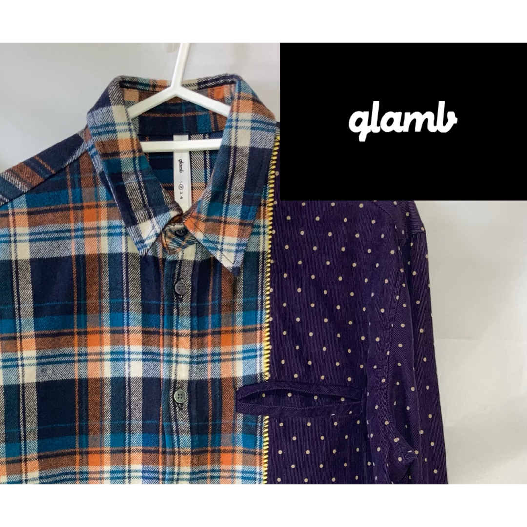 glamb L/S SWITCHING CHECK SHIRT