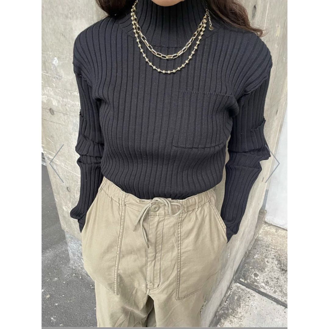 moussy(マウジー)の【新品】moussyニット、フリーサイズ、ピンク レディースのトップス(ニット/セーター)の商品写真