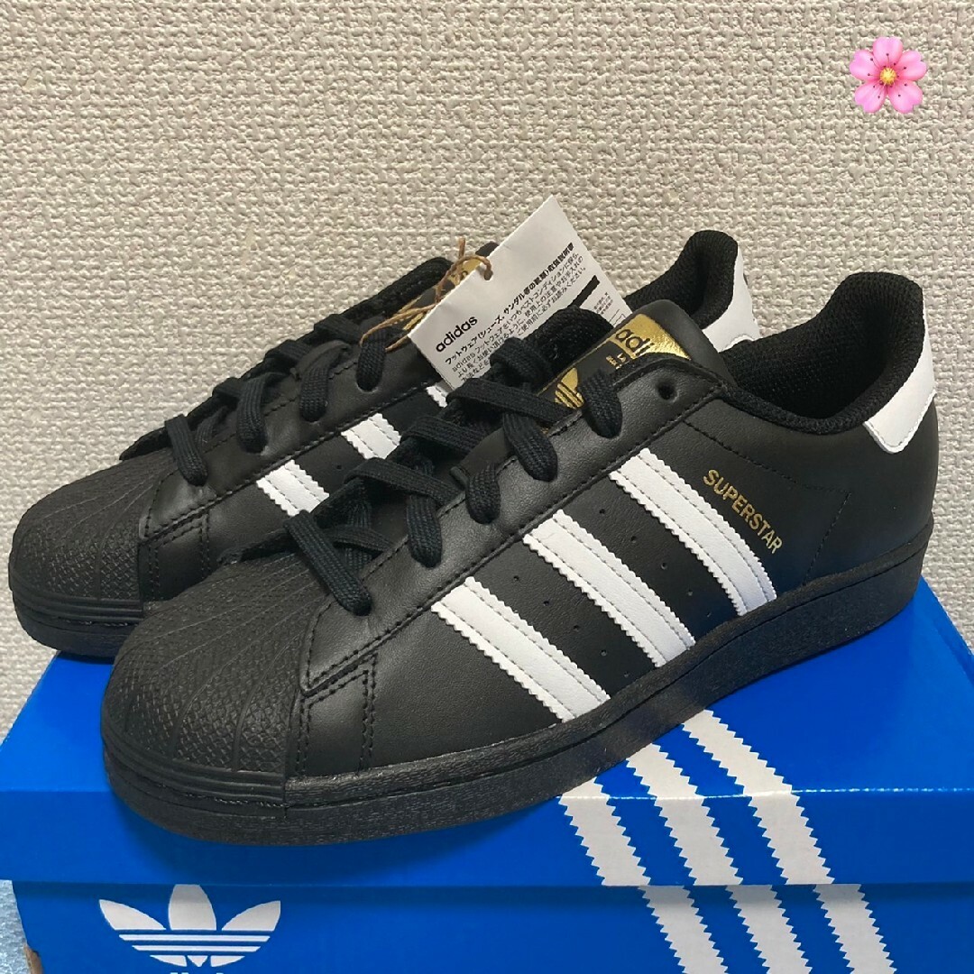 adidas - 国内正規品 22.5cm アディダス スーパースター ブラック ...