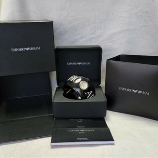 エンポリオアルマーニ(Emporio Armani)の【新品】エンポリオアルマーニ バングル 時計 EMPORIO ARMANI 箱付(腕時計)